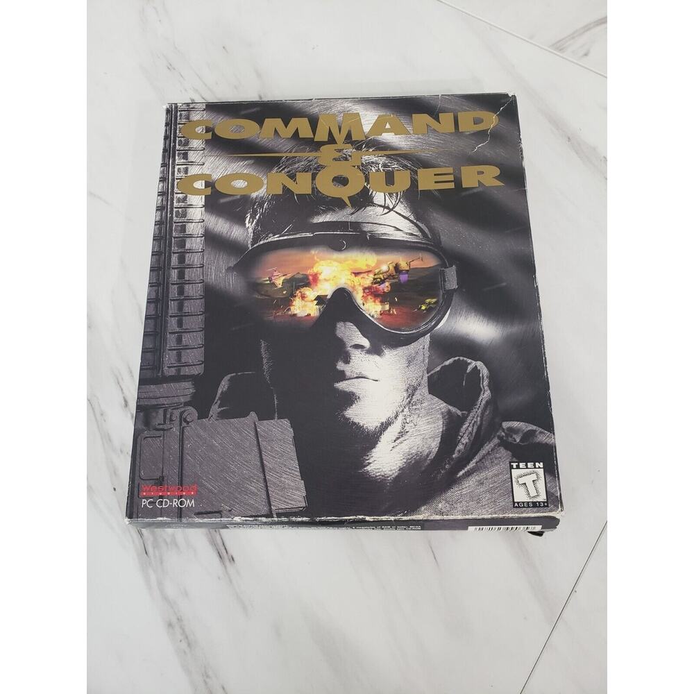EMPTY BOX Command & and Conquer Big Box PC Game 1995 EMPTY BOX ONLY